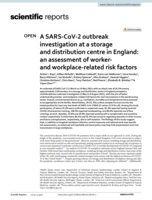 A SARS-CoV-2 outbreak investigation at a storage and distribution centre in England: an assessment of worker- and workplace-related risk factors