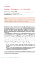 The validity of the argument from inductive risk