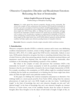 Obsessive-compulsive disorder and recalcitrant emotion: Relocating the seat of irrationality