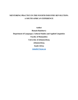 Mentoring practice in the fourth industry revolution: A South African experience