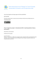 Drum magazine project: A decolonial shift in teaching fashion theory and history
