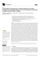 Unintended consequences of urban expansion and gold mining: Elevated indoor radon levels in Gauteng communities’ neighboring gold mine tailings