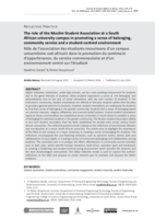 The role of the Muslim Student Association at a South African university campus in promoting a sense of belonging, community service and a student-centred environment