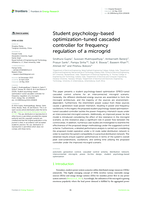 Student psychology-based optimization-tuned cascaded controller for frequency regulation of a microgrid