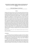 Life sciences teachers' understandings of integration of indigenous knowledge when teaching biodiversity of plants