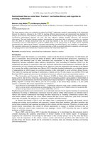 Instructional time as social time: Teachers’ curriculum literacy and expertise in teaching mathematics