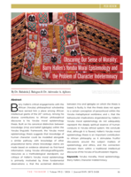  Obscuring our sense of morality: Barry Hallen’s Yoruba moral epistemology and the problem of character indeterminacy
