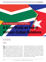  The ‘De-legitimization of South Africa’: A case study on South African–Cuban relations
