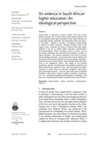 On violence in South African higher education: An ideological perspective