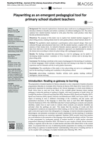 Playwriting as an emergent pedagogical tool for primary school student teachers