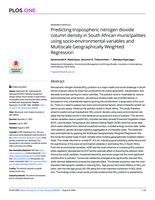 Predicting tropospheric nitrogen dioxide column density in South African municipalities using socio-environmental variables and Multiscale Geographically Weighted Regression