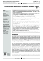 Guided play as a pedagogical tool for the early grades