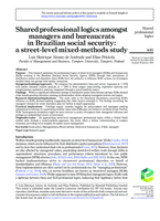Shared professional logics amongst managers and bureaucrats in Brazilian social security: a street-level mixed-methods study