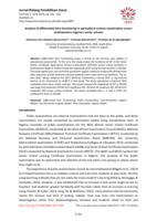 Analysis of differential item functioning in agricultural science examination across Southwestern Nigeria's senior schools