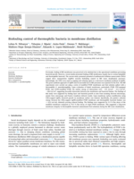 Biofouling control of thermophilic bacteria in membrane distillation