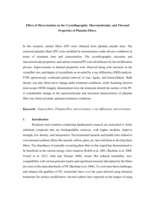 Effect of mercerization on the crystallographic, macromolecular, and thermal properties of plantain fibres