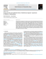 Social networks and residential choice: Zimbabwean migrants’ experiences in Hillbrow, Johannesburg