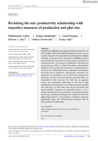 Revisiting the size–productivity relationship with imperfect measures of production and plot size