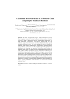 A systematic review on the use of AI-powered cloud computing for healthcare resilience