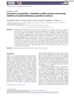 Consumer acceptability, metabolite profile analysis and storage stability of sorghum‐Bambara groundnut mahewu