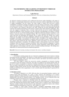 Transforming the learning environment through interactive pedagogies