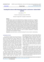 Teaching life sciences while integrating teachers’ and learners’ cultural belief systems