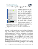 University undergraduates’ perception of the menace of rape: Causes and effect