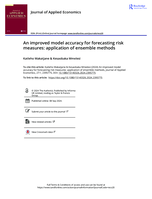 An improved model accuracy for forecasting risk measures: application of ensemble methods