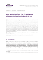 Past niche tourism: The first chapter of mountain tourism in South Africa