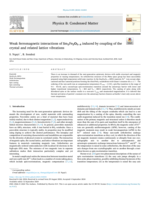 Weak ferromagnetic interactions of Sm2Fe2O5+δ induced by coupling of the crystal and related lattice vibrations