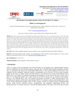 Transition towards eradication of poverty in Africa