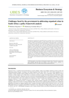 Challenges faced by the government in addressing organised crime in South Africa: A policy framework analysis