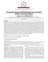 Occupational hazards and health risks among abattoir workers: A narrative review