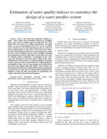  Estimation of water quality indexes to customize the design of a water purifier system