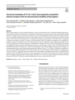 Structural simulation of Ti-Ha-CaCO3 biocomposites using finite element analysis (FEA) for biomechanical stability of hip implant