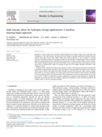 High entropy alloys for hydrogen storage applications: A machine learning-based approach