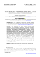 Black Travel (IM-) mobilities in South Africa: A case of historical urban tourism restraint