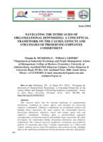 Navigating the intricacies of organizational downsizing: A conceptual framework on the causes, effects and strategies of preserving employee commitment