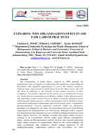 Exploring why organisations often evade fair labour practices