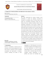 A narrative of researcher conundrums in Sub-Saharan Africa
