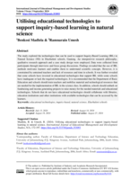 Utilising educational technologies to support inquiry-based learning in natural science
