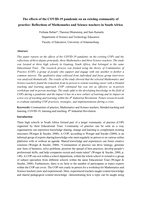 The effects of the COVID-19 pandemic on an existing community of practice: Reflections of Mathematics and Science teachers in South Africa