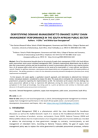 Demystifying demand management to enhance supply chain management performance in the South African public sector