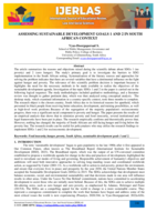 Assessing Sustainable Development Goals 1 and 2 In South African context