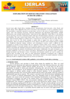 Exploration of service delivery challenges in South Africa