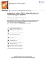 Collaborative actions of MICE stakeholders toward sector recovery and resilience