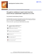 The path to resilience in sport event tourism: South African stakeholder responses to a crisis