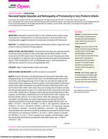 Neonatal sepsis episodes and retinopathy of prematurity in very preterm infants