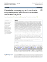 Knowledge management and sustainable entrepreneurship: a bibliometric overview and research agenda