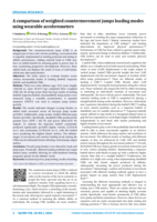 A comparison of weighted countermovement jumps loading modes using wearable accelerometers